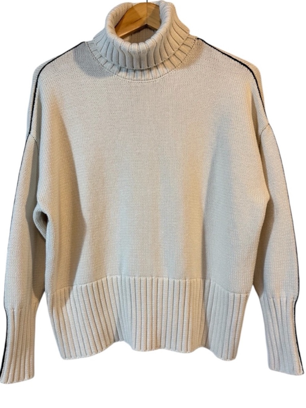 Alp N Rock ANR+ Ivory Elis Sweater Turtleneck Cotton Size Small